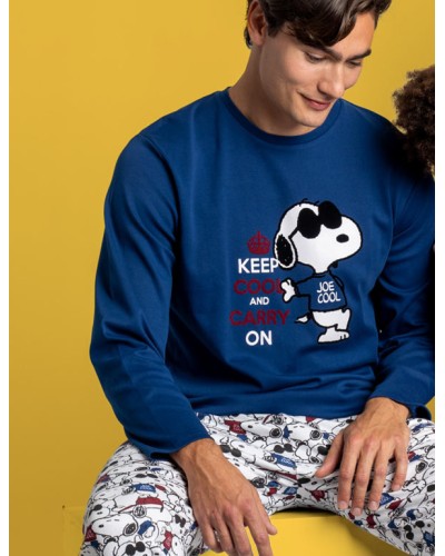 Pijama de Màniga Llarga per a Home Snoopy Peanuts