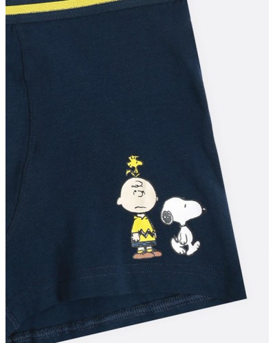 Pack de 2 calçotets blau marí de Snoopy i Caillou