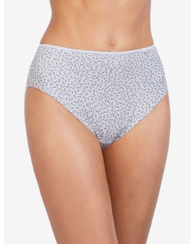 Calça midi de microfibra amb motiu floral