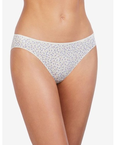 Calça bikini de microfibra amb estampat floral